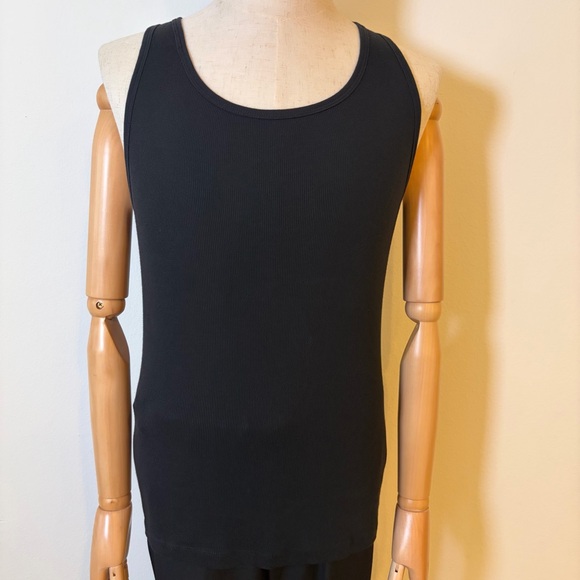 Calvin Klein Men’s Ribbed Cotton Tank Top - Black - Size M - Picture 4 of 10